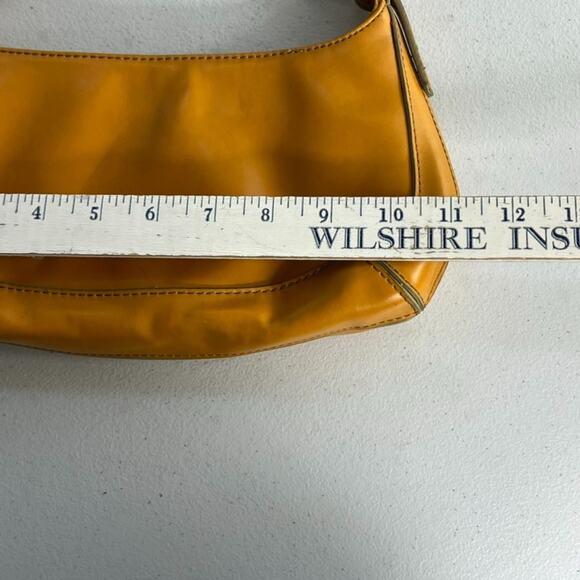 Nine West Shoulder Bag Women's Yellow Faux Leather Y2K - Picture 2 of 16